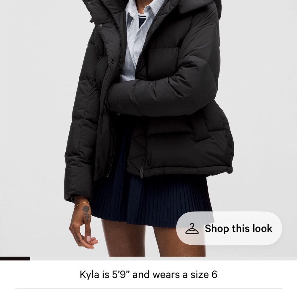 lululemon athletica Black Puffer Jacket
